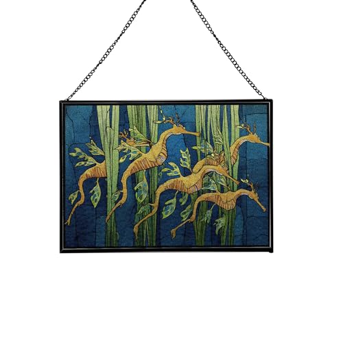 Leafy Sea Dragon Stained Glass Suncatcher