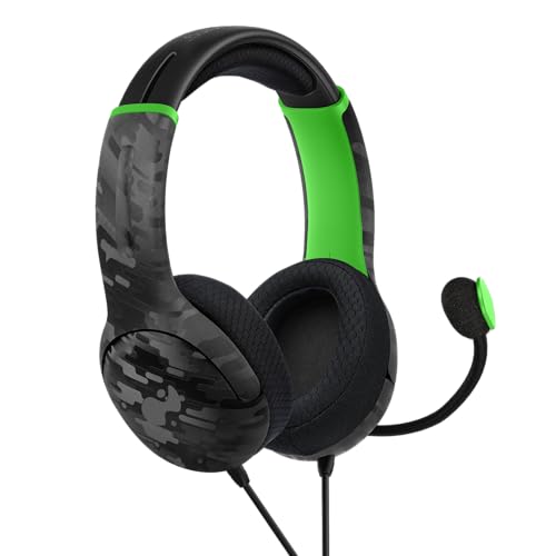 Image of PDP AIRLITE Wired Headset: Neon Carbon - Xbox Series X|S, Xbox One, & Windows 10 /11 PC