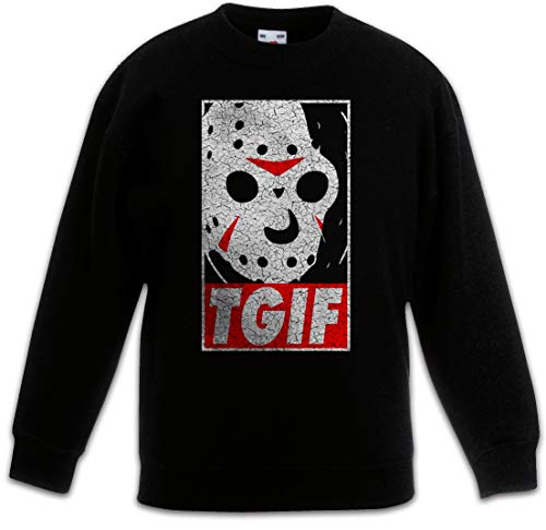 Sweat-shirt 13th Friday Urban Backwoods pour enfants en maille douce noire