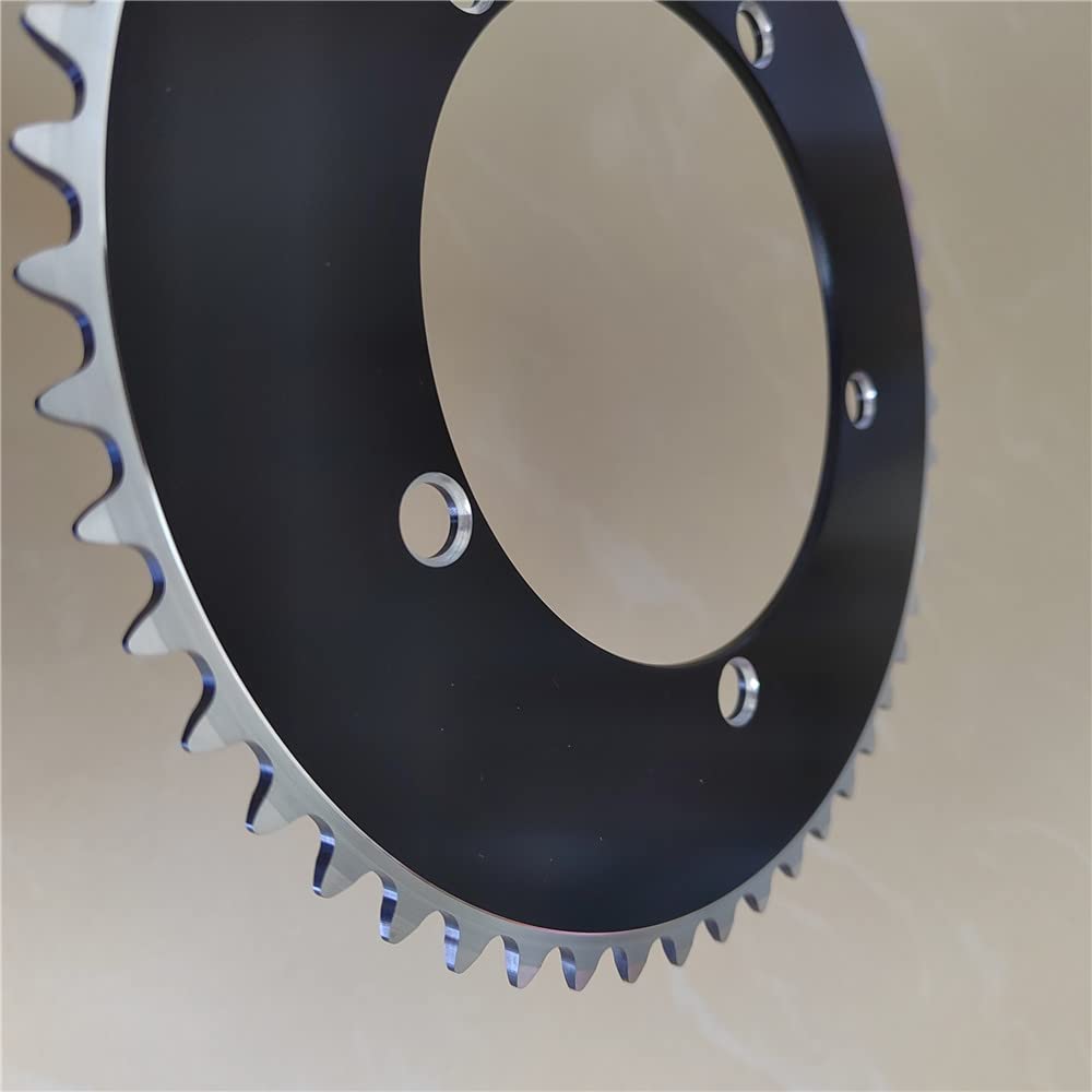 Tarcza rowerowa, Tarcza, 1 szt. Ostre koło zębate Tarcza rowerowa Tor rowerowy Koło łańcuchowe Pierścień Jednobiegowe tarcze do rowerów(130bcd 46t)