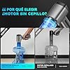 Bemkia Aspirador de Mano, 28000Pa Mini Aspirador Recargable 4 en 1 con Motor sin Escobillas - Aspiradora Portátil sin Cable para Coche, Oficina, Hogar y Cocina (Plateado) #5