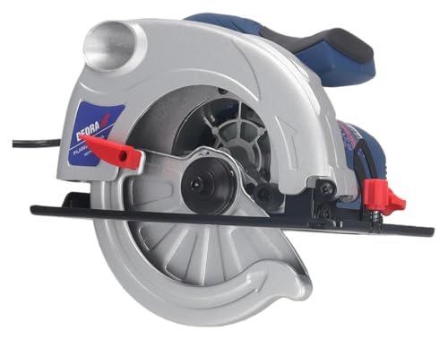 Ręczna piła tarczowa DEDRA mocna 1500 W, brzeszczot do piły tarczowej Ø 185 mm, maks. głębokość cięcia 66 mm, ergonomiczna lekka waga 4,4 kg, softgrip, do drewna i wielu innych