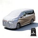 ボンネットカバー 「雪対策」車カバー 一体式 車用 ハーフ 凍結防止 車用 フロントガラス保護 車 フロント 保護 ヘッドライト保護 防水 防雪 防塵 UVカット 日焼け防止 210Dオックスフォード 裏起毛 ミニバン通用 アルファード セレナ デリカD:5 ノア ヴォクシー ヴェルファイア ステップワゴン など用 四季対応 収納袋付き