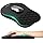 TECKNET Ergonomic Mouse Pad with Wrist Rest, Soft Mousepad with Massage Design, Memory Foam and Non-Slip PU Base for Pain Relief, Gaming Mouse Pad for Desk, Home, Office, 12x8 Inches, Black