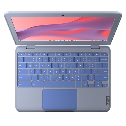 Lenovo IdeaPad Chromebook | 11.6 Inch HD Laptop | Intel Celeron N4500 | 4GB RAM | 64GB eMMC | Chromebook OS | Maca Blue