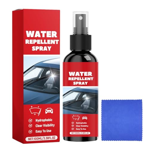 Glass Film Remover - Car Window Cleaner for Rainy Commute | 100ml with Degreaser Stain Spray, Vehicle Exterior, Mirror Lens Eyeglass Care, Garage Accessory, Travel Maintenance Tool