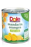Dole Canned Mandarin Oranges, All Natural Fruit in Light Syrup, 11 Oz Can