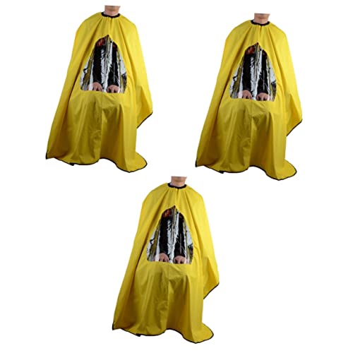 VILLCASE 3 Pçs Capa Preta Xampu Capa Xale Para Homens Capa Leve Xampu Capas Para Salões Capas De Cab