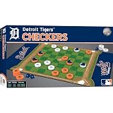 MasterPieces MLB Detroit Tigers Checkers Board Game, For 2 Players, Ages 6+