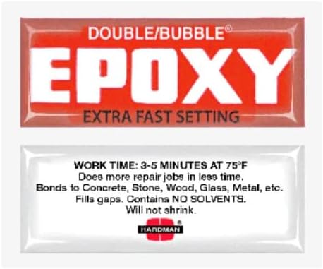 Tools & More Hardman Double Bubble Red Extra Fast Setting Epoxy (3-5 Minute) - 10 Packs (#04001) Model: 4001
