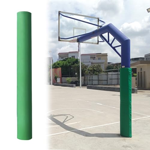 Coussin de protection basket-ball pour poteau de garage et sous-sol vert 6,5 pouces