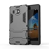 Cocomii Iron Man Armor Microsoft Lumia 950 XL Case New [Heavy Duty] Premium Tactical Grip Kickstand Shockproof Bumper [Military Defender] Full Body Rugged Cover for Microsoft Lumia 950 XL (I.Gray)
