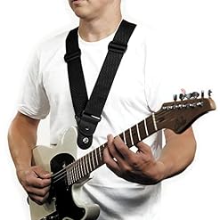 Planet Waves 50DARE000 Dare Sangle de guitare Noir - Les Beatles, Paul McCartney, John Lennon, RIngo Starr, George Harrison Planet Waves 50DARE000 Dare Sangle de guitare Noir – Image 2