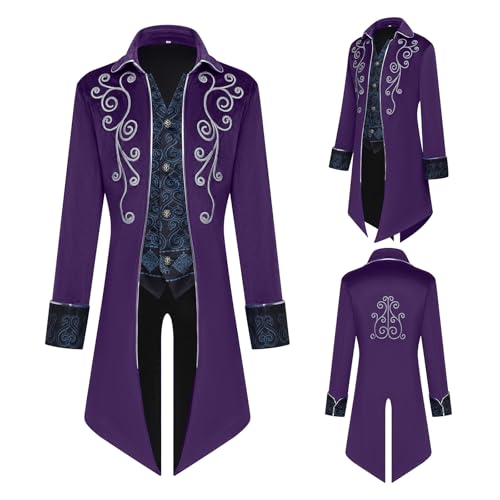 Image of Kids Medieval Steampunk Jacket Boys Victorian Renaissance Tailcoat