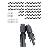 Bemessungsstrom: 30A 30x Paar Photovoltaikstecker SC4 1-1 Solarstecker Buchse Connector UV beständig H4 Amphenol SET