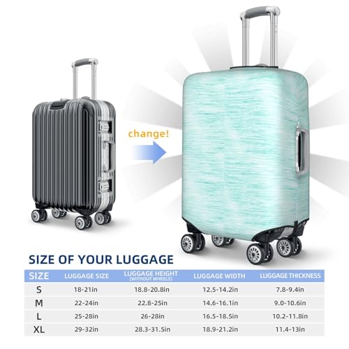 Blue Bright Print Luggage Covers For Suitcase,Elastic Washable & Stretchable Suitcase Covers For Luggage, Anti-Scratch - Fits 18-32 Inch Luggage-No Luggage Included4