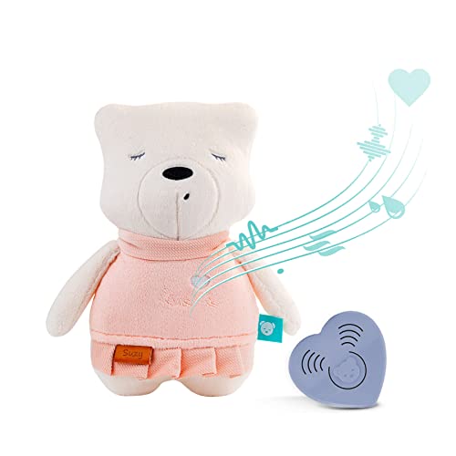 myHummy Baby Sleep Aid Bear Suzy | White Noise, Lullabies and Classic Music for Soothing | Own Recording | Automatic Shut-Off Sleep Sensor | Sleep Aid White Noise Sound Bear