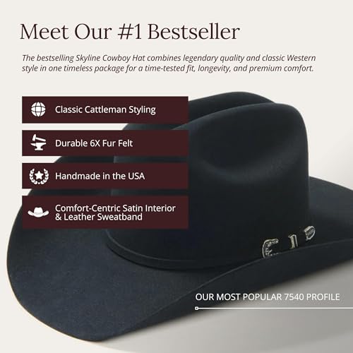 Image of Stetson 7540 Skyline 6X Fur Cowboy Hat