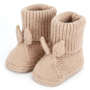 Baby Booties Newborn Babe First Walkers Knit Boots Warm Knit Crib Shoes Crochet Soft Infant Sock for Boy Girl