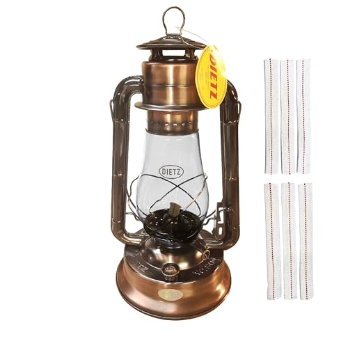 Light of Mine - Dietz #80 Blizzard Oil Lantern with 7/8" Replacement Wick Strips (Bronze)