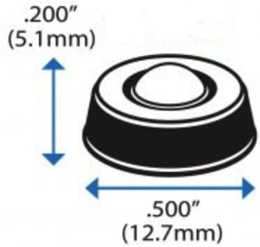 Sound Dampening Cabinet Door Bumpers - Made in USA - Clear Soft Close Self Adhesive Rubber Pads - 50 PCs - Transparent Rubber Feet for Drawers, Cupboards