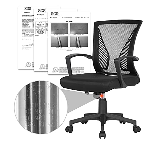 Drehstuhl Yaheetech Ergonomischer Bürostuhl für den Schreibtisch