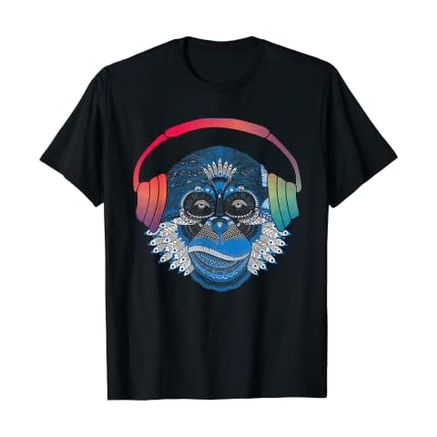 Techno Monkey Rave DJ Music Electro Festival Hardstyle House T-Shirt Cover