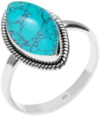 Gemstone Ring 925 Sterling Silver Statement Ring For Women and Girls Handmade Gemstone Jewelry Christmas Gifts Gift For Her