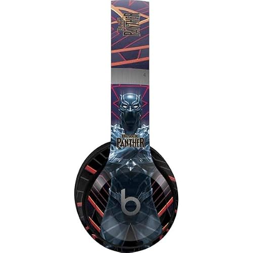 Skinit Decal Audio Skin Compatible with Beats Solo 4 Wireless Headphones - Officially Licensed Marvel Black Panther Wakanda Salute Design