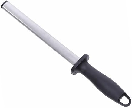 12 Inch Adamas Sharpening Rod with Rubber Handle for Kitchen Knives