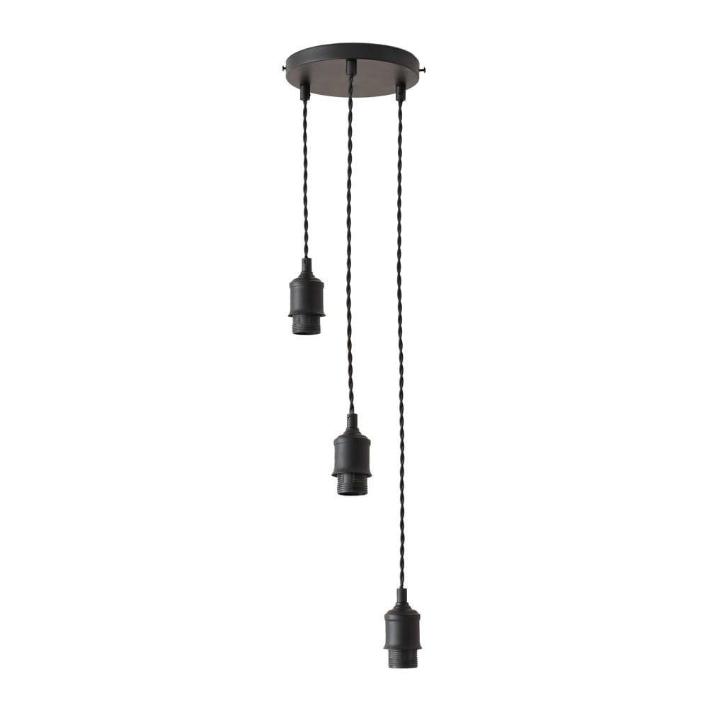 ValueLights | Shaw Cluster Drop 3 Way Matte Black Adjustable Pendant Ceiling Light | Ceiling Lights, Home Décor & Improvement Essential