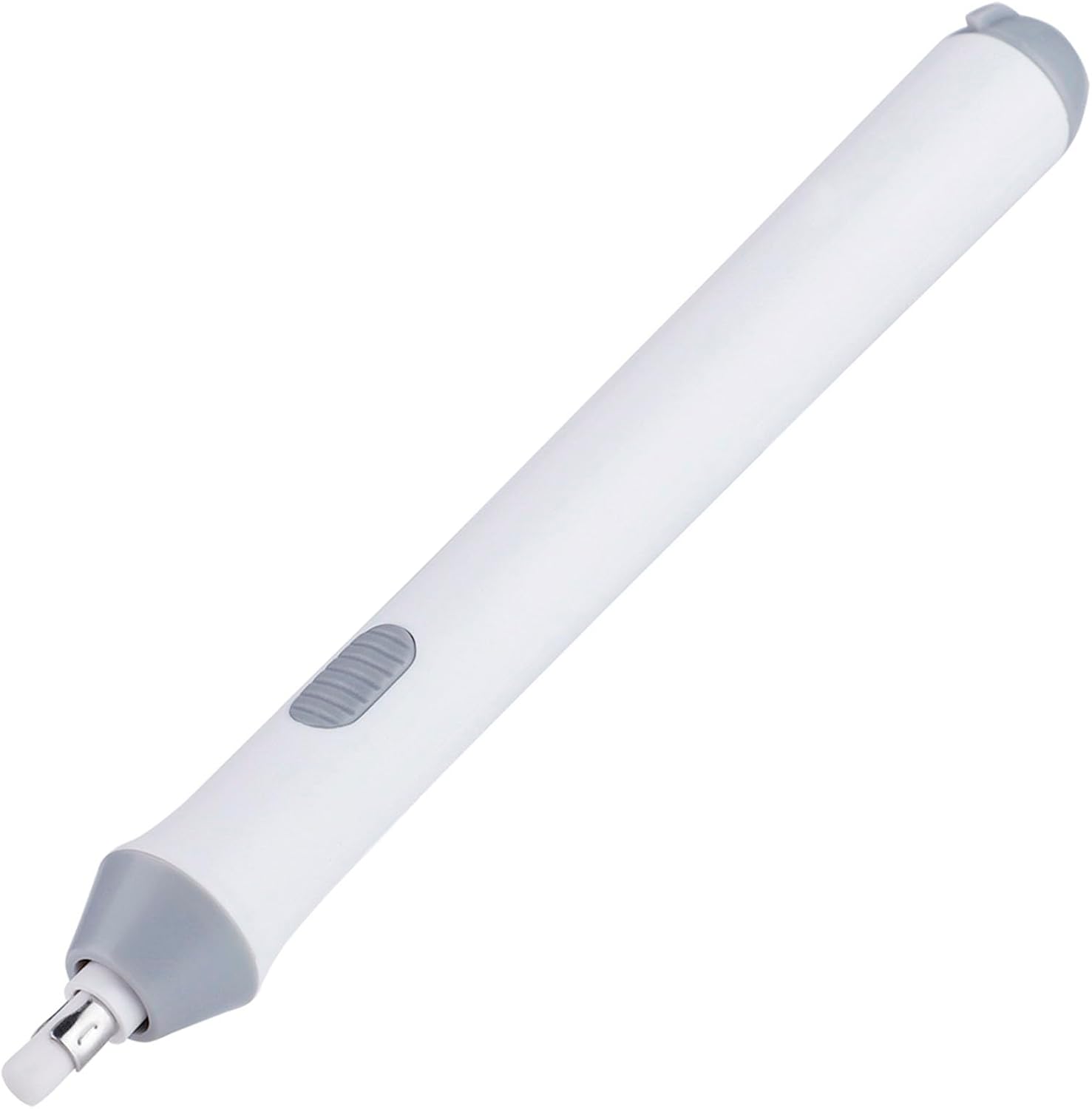 Yctze Battery Operated Electric Pencil Eraser with 22 Extra Refills, Vibrating Zigzag Eraser Pen, Ideal for Precision and Detailed Erasing (White)