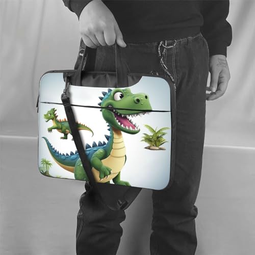 Bolso de hombro para laptop KHiry con diseño dinosaurio miniatura 2