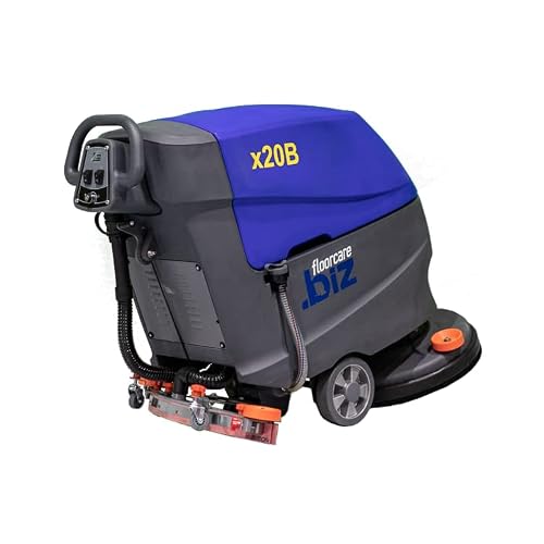 Usa-Clean Commercial Floor Scrubber Machine - Walk-Behind Battery Auto Tile Floor Cleaner Machine - 20 Inch (500Mm) Cleaning Path X20B #TOP4