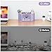 EasyPAG Mesh Pen Holder Desk Organizer with Drawer Stationery Supplies Organizer for Dorm School 9 Compartments Workspace Desk Accessories Organization for Office, Light Purple