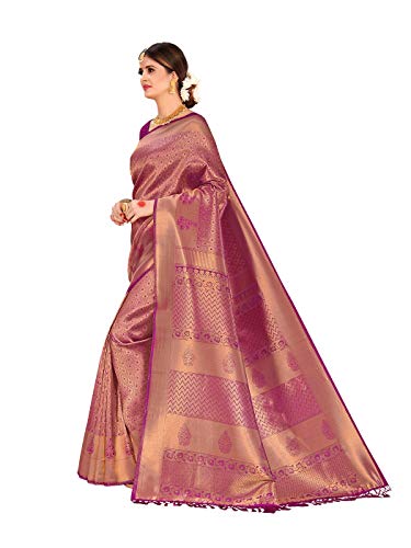 Vardha kanchipuram silk saree in raw silk – image 2