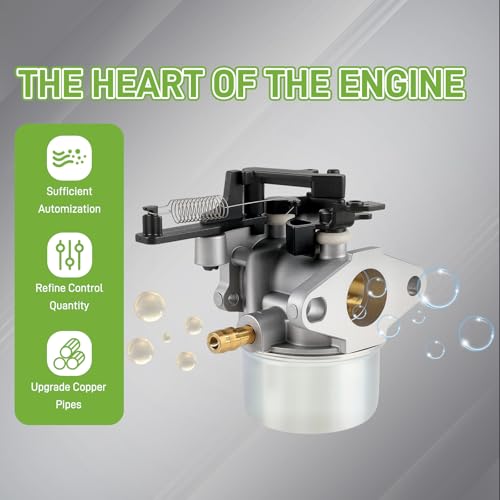partszen 591137 590948 Carburetor 796608 593599 for Troy Bilt 2700PSI 2800PSI 2900PSI 3000PSI 7.75 Hp 8.75 Hp 8.5Hp 190CC Pressure Washer with Spark Plug Air Fuel Filter - Thumbnail 3