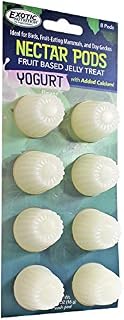 Nectar Pods (Yogurt) - Calcium-Fortified Jelly Fruit Treat - Sugar Gliders, Marmosets, Squirrels