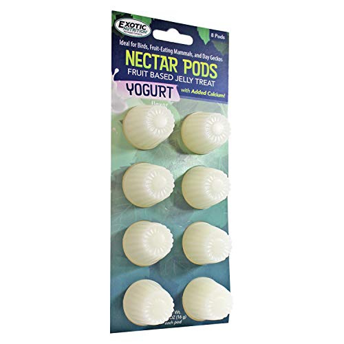 Nectar Pods (Yogurt) - Calcium-Fortified Jelly Fruit Treat - Sugar Gliders, Marmosets, Squirrels