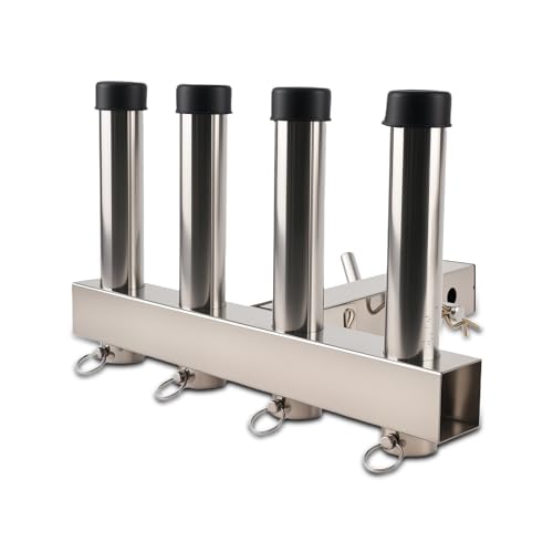 maXpeedingrods Hitch Fishing Rod Holder, 4 Link Tube for 2