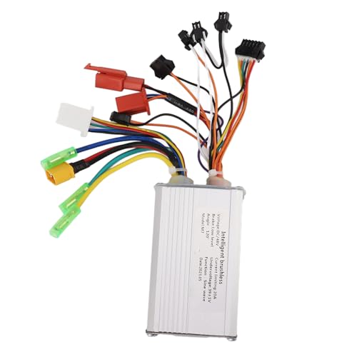 Topyond 48v 500w Brushless Motor Controller, Ebike Controller Scooter Motor Controller, Ebike Bicycle Controller Brushless Square Controller for Electric Bicycle Scooter
