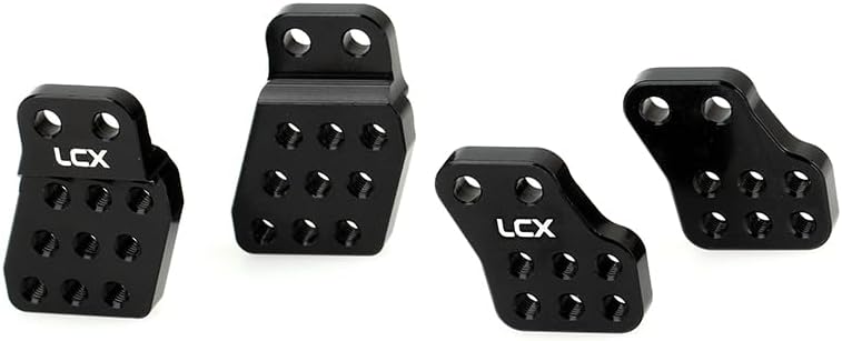 LCX Racing 1/10th RC Crawler Car Aluminum Adjustable Front Rear Shock Absorbers Bracket Shock Mount for Axial Capra Unlimited Trail Buggy UTB10, Upgrades Parts Accessories