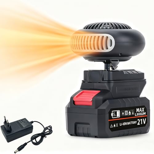 Auto Heizung mit Akku, Mini Akku Heizlüfte,Tragbare Kabellos Auto...