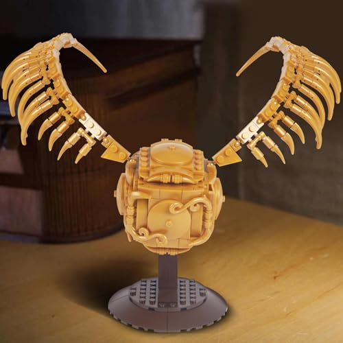 Image of Golden Snitch Building Blocks Set Compatible with Lego Particle Size,Unique Harry Snitch Design Model Decoration,Creative Gift for 6+ Boys,Girls or Adults
