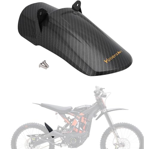Sur Ron Rear Cushion Fender, Motorcycle Rear Cushion Fender Mudguard for Surron Sur Ron Light Bee X/S Segway X260 X160 Electric Dirt Bike, ABS Plastic Shock Fender