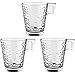 UNISHOP Lot de 3 tasses à café de 8 cl de capacité pour café espresso et coupe (type 3)