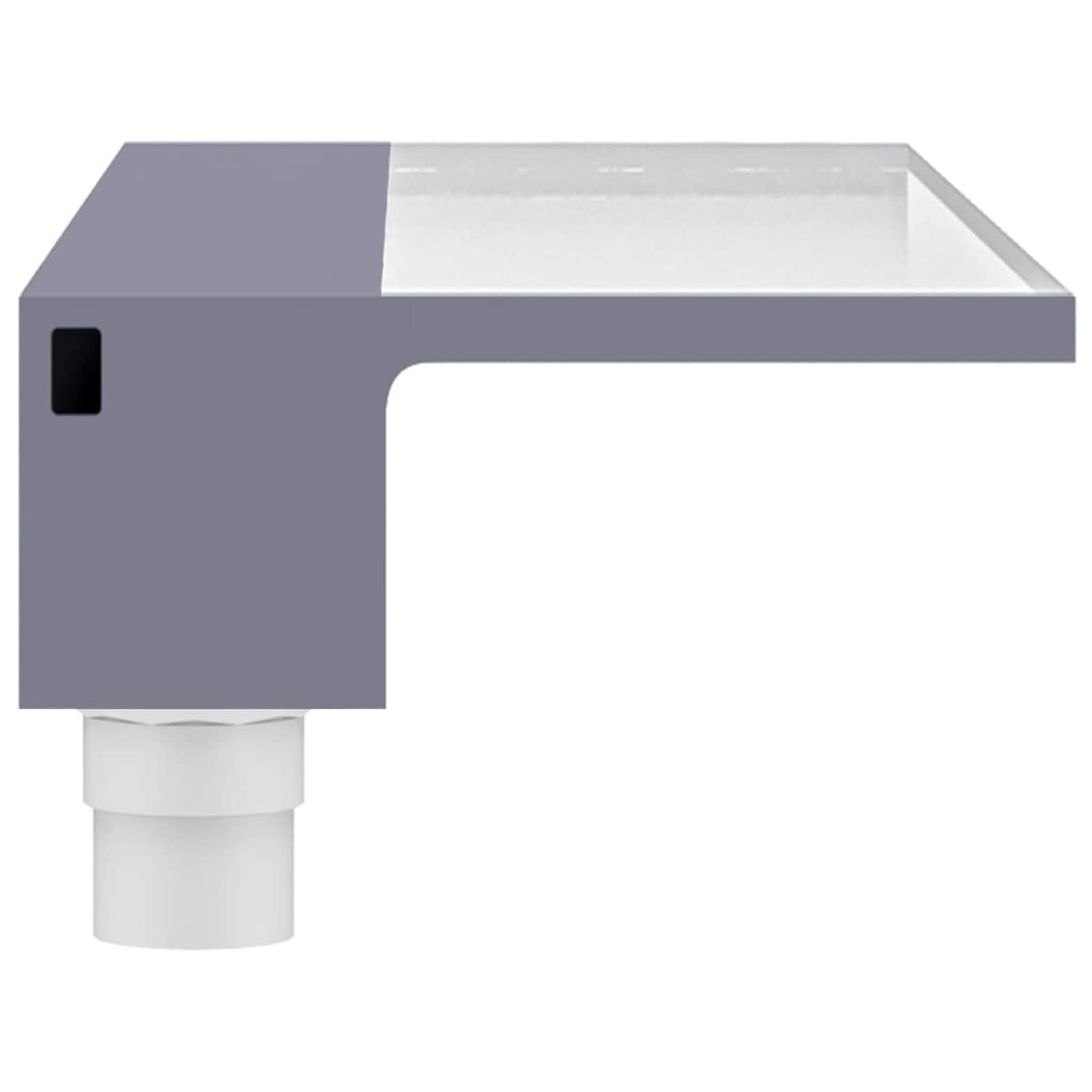 Festnight Fuente Cascada con LED RGB, Cascada de Piscina, Cascada de Jardín con Control Remoto, Cascada de Pared Cascada Rectangular Acrílico 108 cm