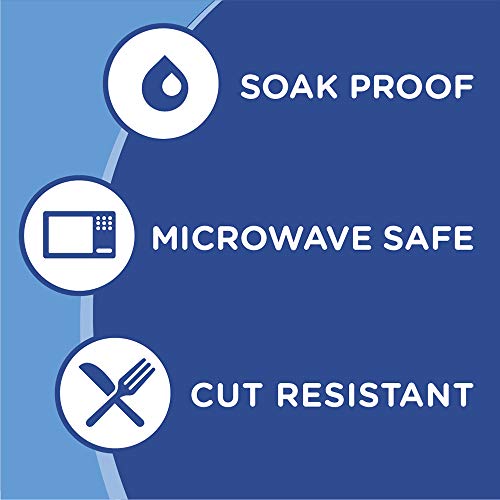 Amazon Basics Ultra Paper Plates, 6.87 Inch, Disposable, 600 Count (2 Pack of 300), Microwave-Safe, Soak Proof, Cut Resistant by Amazon Basics - Image 2