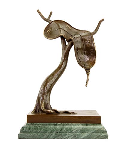 Kunst & Ambiente - Profile Of Time (1977) - The Melting Clock - Limited Bronze Sculpture - Signed Salvador Dali - Height 31 Cm - Modern Art For Sale #TOP23