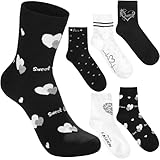 🎁 Cadeau parfait : Idéal pour les femmes de tous âges – en tant que cadeau d'anniversaire, cadeau de Noël ou petite attention entre deux. Les motifs de cœurs affectueux et le design « Queen » font des chaussettes un charmant détail qui procure de la joie